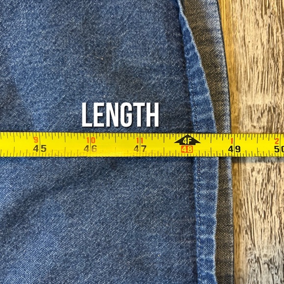 vintage Bobbie Brooks : denim embroidered maxi dress - Picture 14 of 14